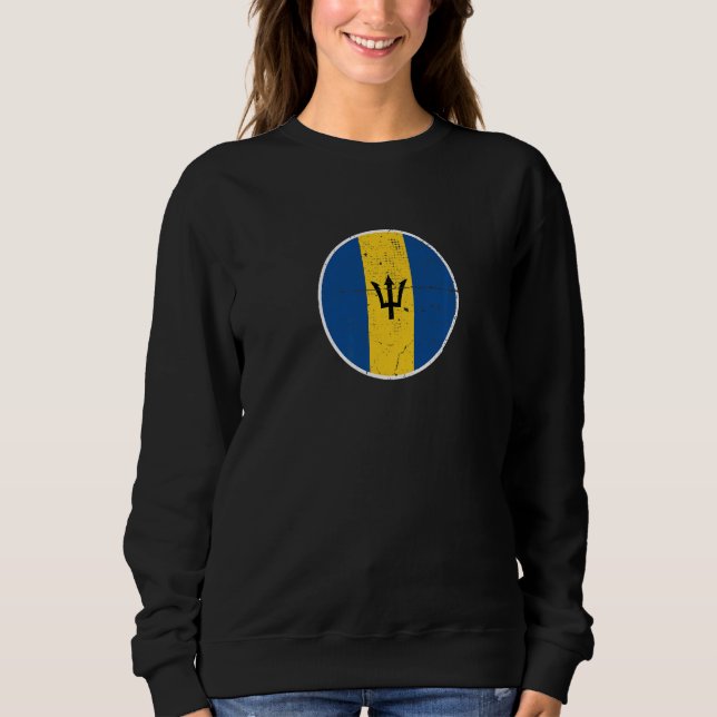 Barbados Stolta Barbadiska Flagga  3 T Shirt (Framsida)