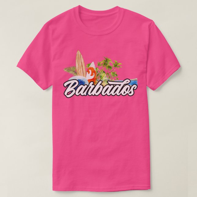 Barbados surfa t shirt (Design framsida)
