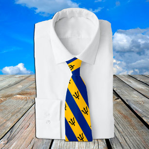 Barbados Ties, mode Barbados Flagga, företag Slips