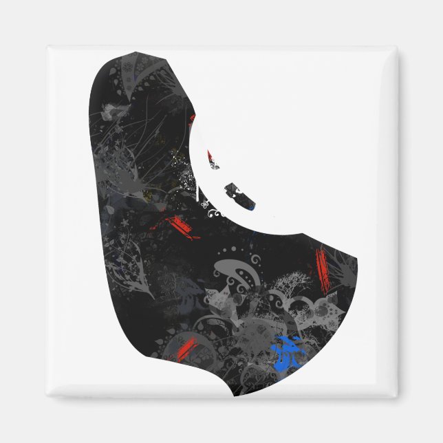 Barbados-Trendigets Fredstecken med Barbadiska kar Magnet (Framsidan)