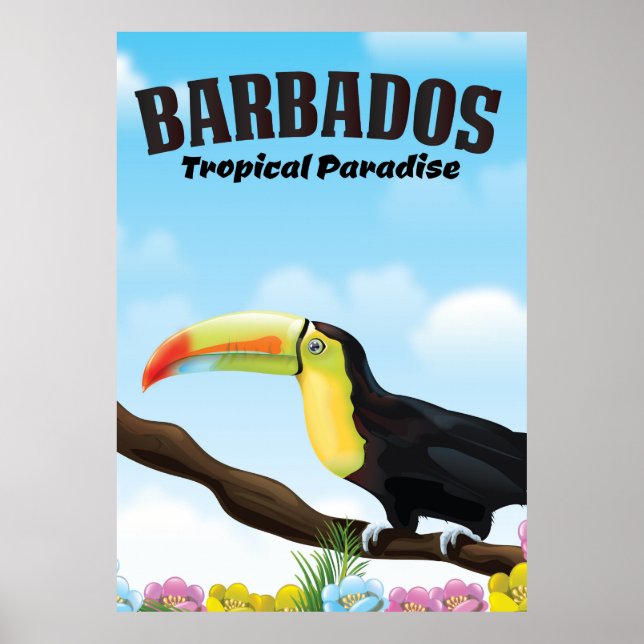 Barbados Tropical Paradise-reseaffisch Poster (Framsidan)