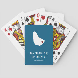 Barbados Wedding Favor Deck of Cards, Karta Casinokort