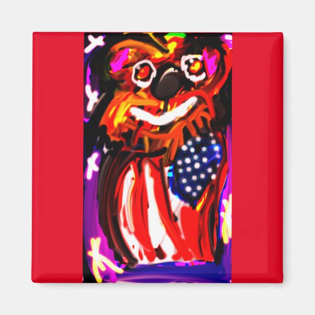 Bärbar 4 juli 2011 Bicycle Spelkort Magnet (Framsidan)