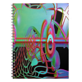Bärbar abstrakt Tillsammans Spiral Anteckningsbok