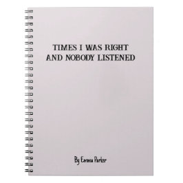 Bärbar Anpassningsbar för medarbetare/Student-gåvo Anteckningsbok