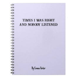 Bärbar Anpassningsbar för medarbetare/Student-gåvo Anteckningsbok