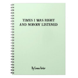 Bärbar Anpassningsbar för medarbetare/Student-gåvo Anteckningsbok