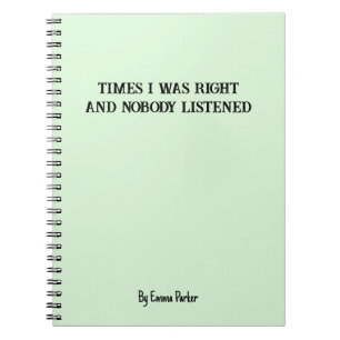 Bärbar Anpassningsbar för medarbetare/Student-gåvo Anteckningsbok