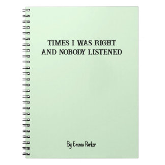 Bärbar Anpassningsbar för medarbetare/Student-gåvo Anteckningsbok