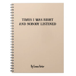 Bärbar Anpassningsbar för medarbetare/Student-gåvo Anteckningsbok