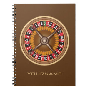 Bärbar anpassningsbar för Roulette Wheel Anteckningsbok Med Spiral