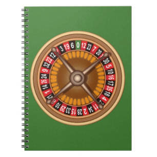 Bärbar anpassningsbar för Roulette Wheel Anteckningsbok Med Spiral