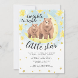 Bärbar babystövel i Guld med klumpor Inbjudningar