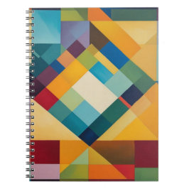 Bärbar bärbar Abstrakt med färgstark diameter Anteckningsbok