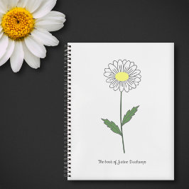 Bärbar bärbar dator med botanisk Daisy