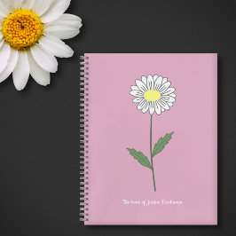 Bärbar bärbar dator med botanisk Daisy Rosa