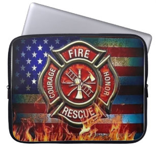 Bärbar bärbar dator med Firefighter Emblem Bag Laptop Fodral