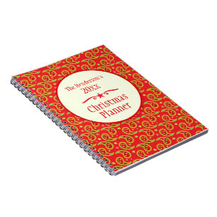 Bärbar bärbar dator med Paisley-familjen, julklapp Anteckningsbok