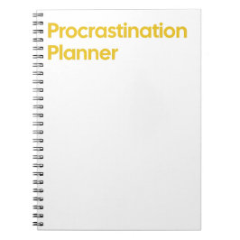 Bärbar bärbar dator med procrastination Planner Anteckningsbok