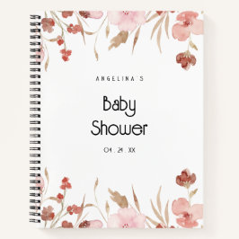 Bärbar bärbar dator med vattenfärgsblomma, babyklä