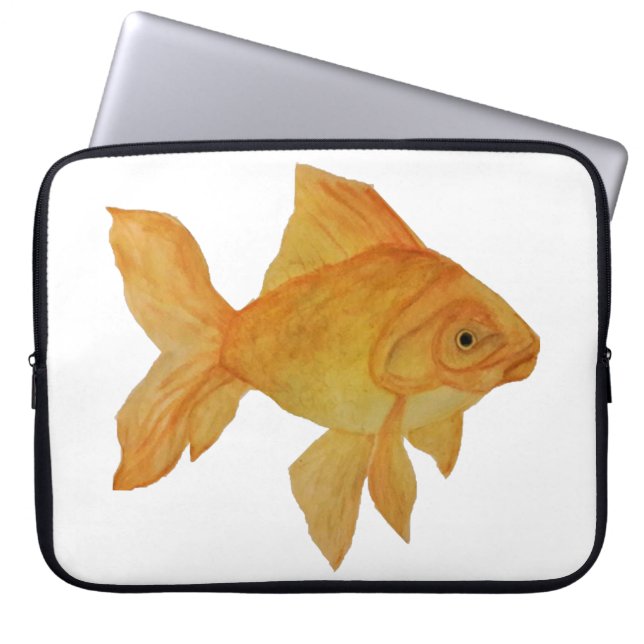 Bärbar Bärbar Goldfish-flaska för vattenfärg Laptop Fodral (Framsidan)