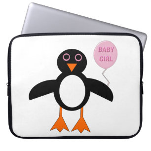 Bärbar Bärbar Rosa Flicka Penguin-påse Laptop Fodral
