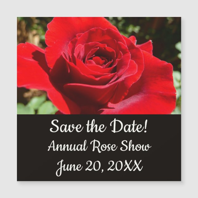 Bärbar Blommigt i Röd ros (Framsida)