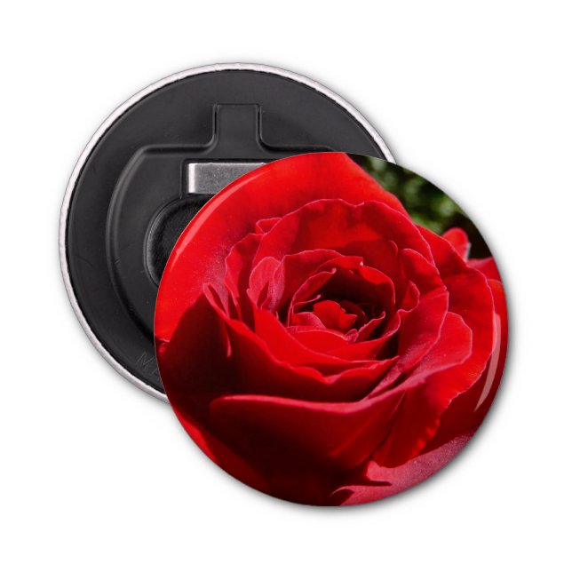 Bärbar Blommigt i Röd ros Flasköppnare (Framsidan)