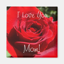 Bärbar Blommigt i Röd ros