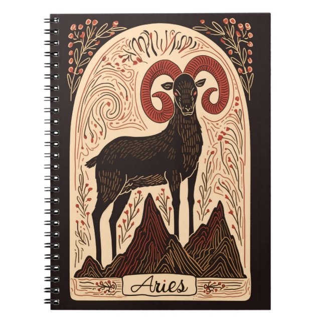Bärbar bok: Cries Celestial Zodiac Art Anteckningsbok (Framsidan)