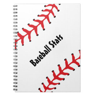 Bärbar Bound-dator med Baseball Spiral Anteckningsbok