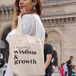 Bärbar Coola för och inspiration för tillväxt Tygkasse