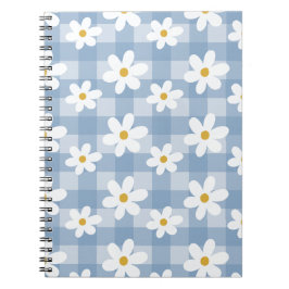 Bärbar daisy Days - Blue Gingham Anteckningsbok