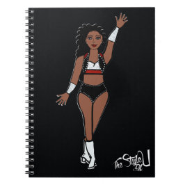 Bärbar dansare Red/Black/White B Anteckningsbok