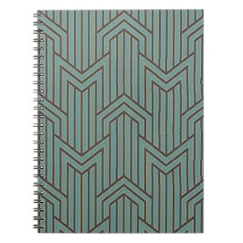 Bärbar dator - Art Deco Black & Grönt Anteckningsbok