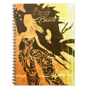 Bärbar dator "Beauty and Beast" Spiral Anteckningsbok