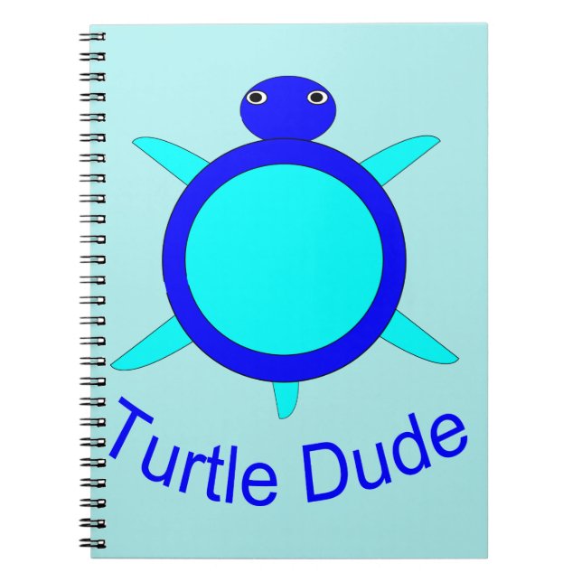 Bärbar dator för Bright Blue Turtle Anteckningsbok (Framsidan)