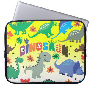 Bärbar dator för Cute Dinosaur-dator Laptop Fodral