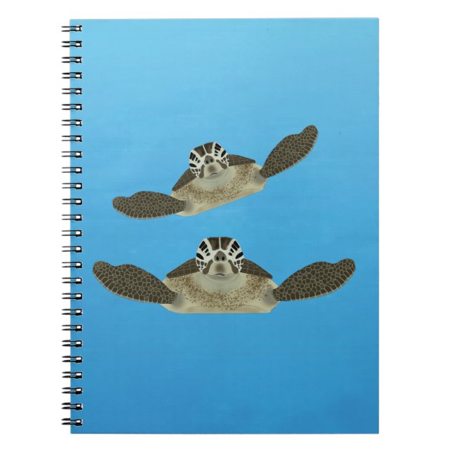 Bärbar dator för Sea Turtles Spiral Anteckningsbok (Framsidan)