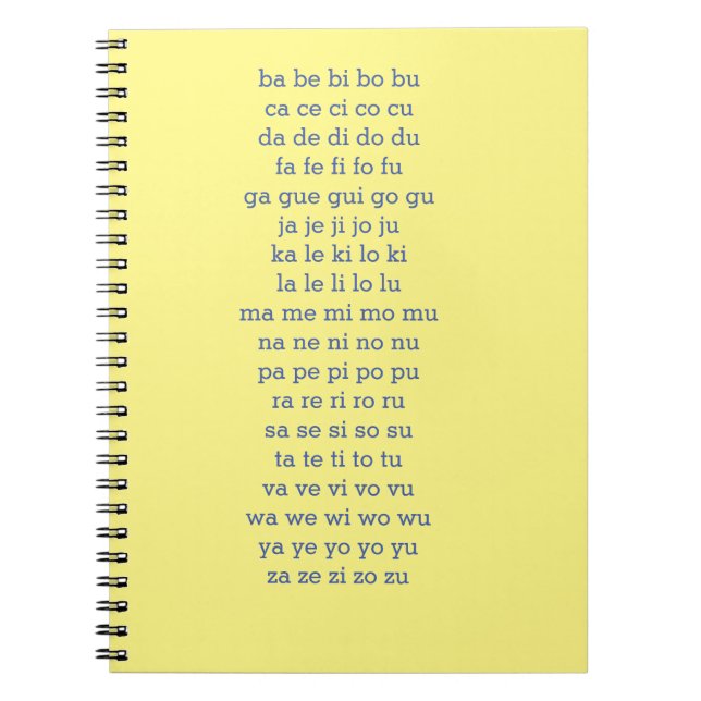 Bärbar dator för Silabas-träning Anteckningsbok (Framsidan)