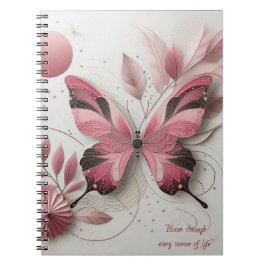 bärbar dator för tema för fjäril anteckningsbok