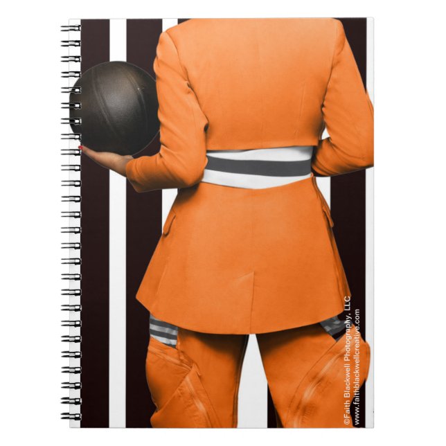 Bärbar dator. FRAMÅT (orange) Anteckningsbok (Framsidan)