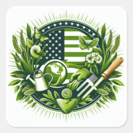 Bärbar dator fyrkantigt klistermärke