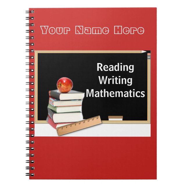 Bärbar dator i Back to school Anteckningsbok Med Spiral (Framsidan)