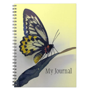 Bärbar dator i Butterfly Spiral-Bound Journal Anteckningsbok Med Spiral