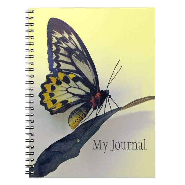 Bärbar dator i Butterfly Spiral-Bound Journal Anteckningsbok Med Spiral (Framsidan)