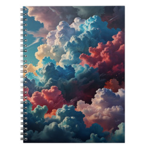 Bärbar dator med Abstrakt Cloudscape Anteckningsbok