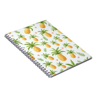 bärbar dator med ananas mönster-design anteckningsbok
