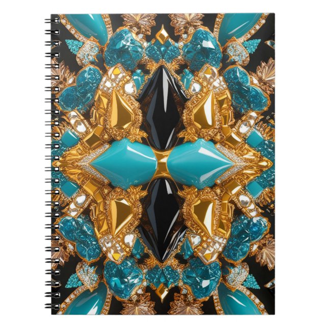 Bärbar dator med Bahamas Färg Abstract Design Anteckningsbok (Framsidan)