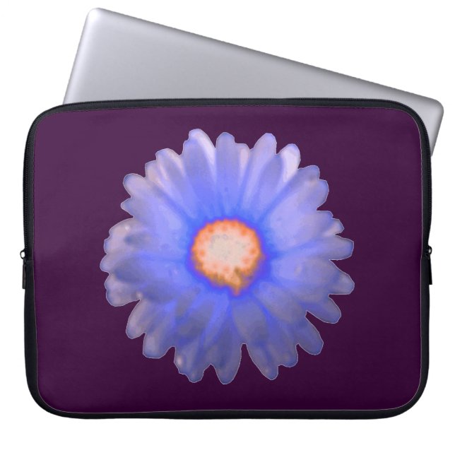 Bärbar dator med blå och röd Marigold-teknik Laptop Sleeve (Framsidan)